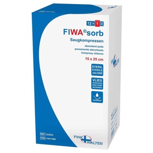 SAUGKOMPRESSEN steril 15x25 cm Vlies FIWAsorb Produktbild