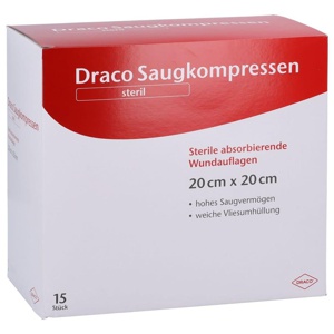 SAUGKOMPRESSEN steril 20x20 cm Draco Produktbild
