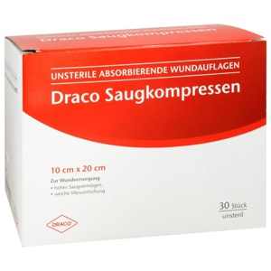 SAUGKOMPRESSEN unsteril 10x20 cm Draco Produktbild
