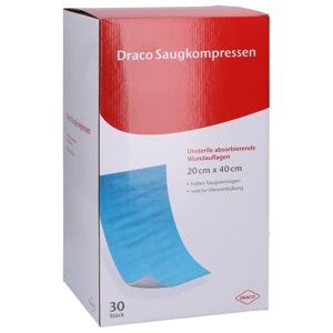 SAUGKOMPRESSEN unsteril 20x40 cm Draco Produktbild