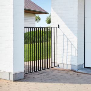 Savic Hundgrind för Utomhusbruk Svart 84-154 x 95 cm produkt bild