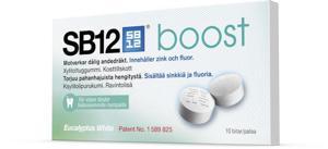 SB12 Boost Eucalyptus White tuggummi 10 st produkt bild