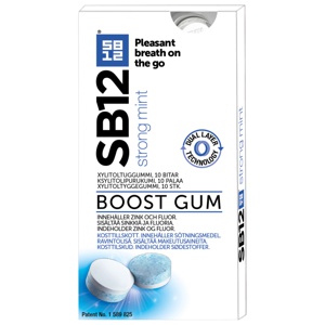 SB12 Boost Strong Mint Tyggegummi produktbilde