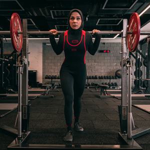 SBD Original Tyngdlyftningstrikå Dam Powerlifting Singlet Full Length produkt bild