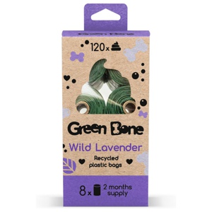 Green Bone Bajspåsar Wild lavender 8-pack produkt bild