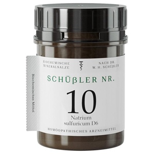 SCHÜSSLER NR.10 Natrium sulfuricum D 6 Tabletten Produktbild