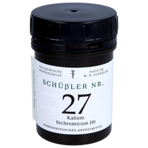 SCHÜSSLER NR.27 Kalium bichromicum D 6 Tabletten Produktbild
