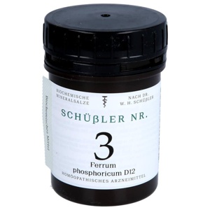SCHÜSSLER NR.3 Ferrum phosphoricum D 12 Tabletten Produktbild