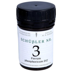 SCHÜSSLER NR.3 Ferrum phosphoricum D 12 Tabletten Produktbild