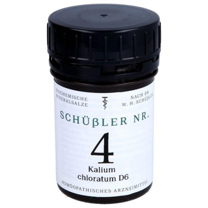 SCHÜSSLER NR.4 Kalium chloratum D 6 Tabletten Produktbild