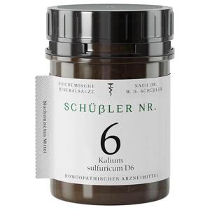 SCHÜSSLER NR.6 Kalium sulfuricum D 6 Tabletten Produktbild