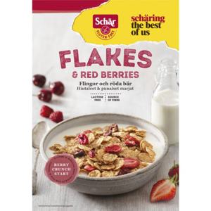 Schär Flakes & Red berries Glutenfri 300 g produkt bild