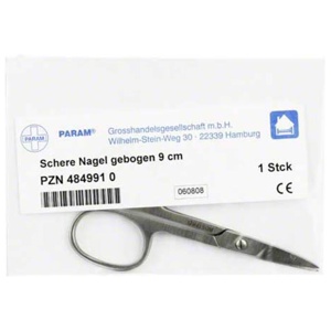 Schere Nagel gebogen, 1 St n.v. Produktbild