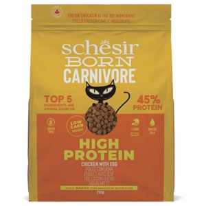 Schesir Born Köttätare, Kyckling och ägg, Kyckling- och äggkroketter för vuxna katter (1,25 kg påse) produkt bild