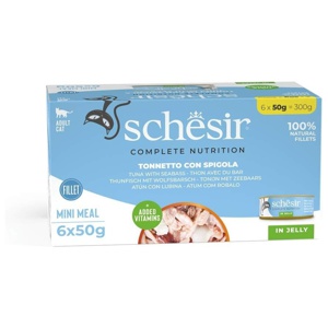 Schesir C&B Tuna with Sea Bass in Jelly Multipack 6X50 g produkt bild