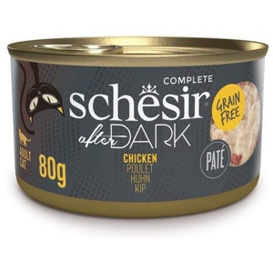Schesir Cat Adult After Dark Paté Chicken 80 g produkt bild