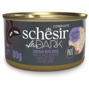 Schesir Cat Adult After Dark Paté Chicken & Duck 80 g produkt bild