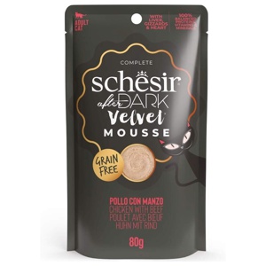 Schesir Cat Adult After Dark Velvet Mousse Kyckling & Biff 80 g produkt bild
