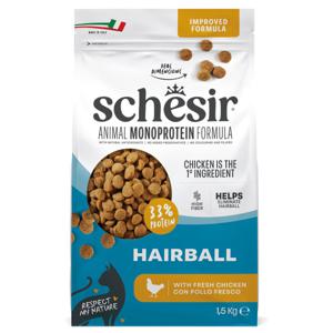 Schesir Cat Adult Animal Monoprotein Formula Hairball Chicken Torrfoder till Katt 15 kg produkt bild