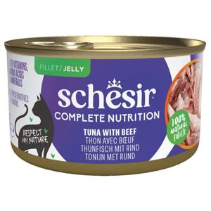 Schesir Cat Adult Tuna & Beef in Jelly 85 g produkt bild