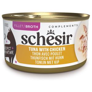 Schesir Cat Adult Tuna & Chicken in Broth 85 g produkt bild