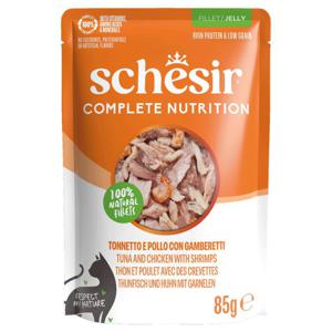 Schesir Cat Adult Tuna, Chicken & Shrimps in Jelly 85 g produkt bild