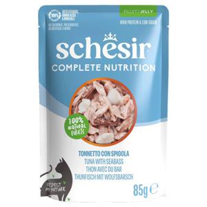 Schesir Cat Adult Tuna & Sea bass in Jelly 85 g produkt bild