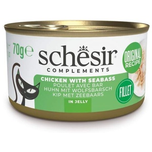 Schesir Complements Chicken with Sea bass in Jelly 70 g produkt bild