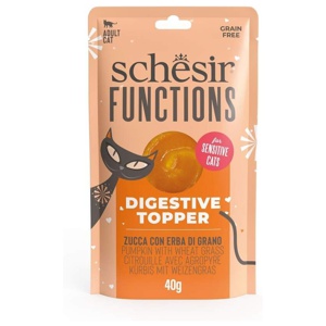 Schesir Special Functions Digestive topper Pumkin/Wheat Grass 40 g produkt bild