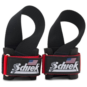 Schiek Power Lifting Straps One Size Red produktbillede