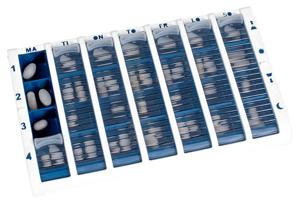 Schine Pill Box L, blå, 1 st produkt bild