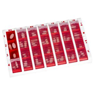 Schine Pill Box L pillerförvaring röd 1 st produkt bild