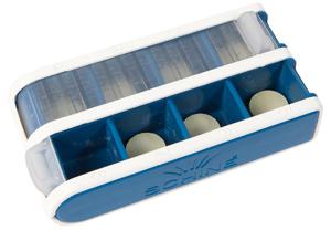 Schine Pill Box Pillerförvaring, blå S, 1 st produkt bild