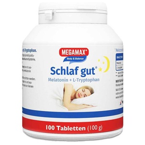 Schlaf gut Melatonin + L-Tryptophan 100 St Tabletten Produktbild