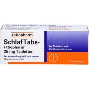 SCHLAF TABS-ratiopharm 25 mg Tabletten Produktbild