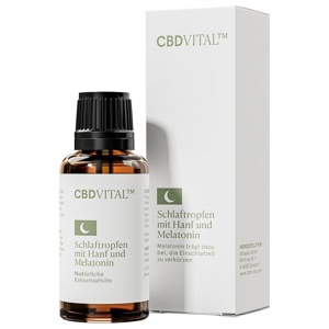 Schlaftropfen mit Hanf und Melatonin CBD Vital Produktbild