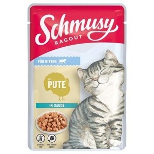Schmusy Ragout Kitten in Sauce 22 x 100 g Produktbild