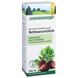 SCHWARZRETTICH Schoenenberger Heilpflanzensäfte Produktbild