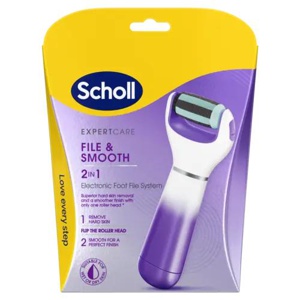Scholl File & Smooth 2-i-1 elektronisk fotfil 1 stk produktbilde