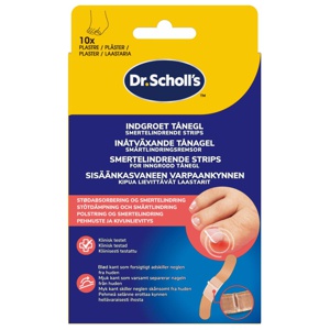 Scholl Ingrown Toenail Pain Relief Strips 10 stk produktbillede