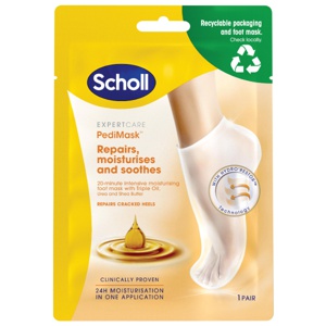 Scholl Pedimask Triple Oil fotmaske sokker 1 par produktbilde