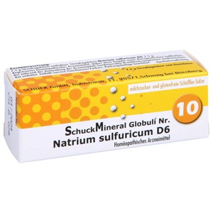 Schuckmineral Globuli 10 Natrium sulfuricum D6, 7.5 g Globuli Produktbild
