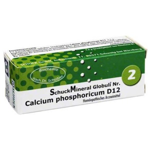 Schuckmineral Globuli 2 Calcium phosphoricum D12, 7.5 g Globuli Produktbild