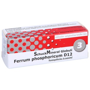 Schuckmineral Globuli 3 Ferrum phosphoricum D12, 7.5 g Globuli Produktbild