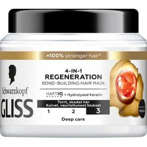 Schwarzkopf Gliss 4-In-1 Regeneration Bond-Building Hair Mask 400 ml produkt bild