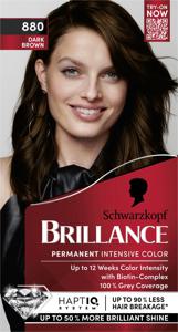 Schwarzkopf Brillance Permanent Intensive Color 880 Dark Brown produkt bild