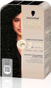 Schwarzkopf Creme Supreme 1-0 Natural Black produkt bild