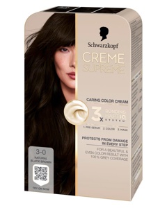 Schwarzkopf Creme Supreme 3-0 Natural Darkest Brown produktbillede