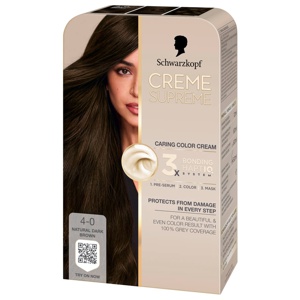 Schwarzkopf Creme Supreme 4-0 Natural Dark Brown 60 ml Produktbild