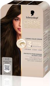 Schwarzkopf Creme Supreme 4-0 Natural Dark Brown produkt bild